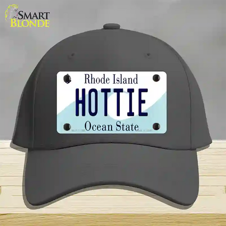 Hottie Rhode Island State Novelty License Plate Hat Cotton / Charcoal