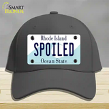 Spoiled Rhode Island State Novelty License Plate Hat Cotton / Charcoal