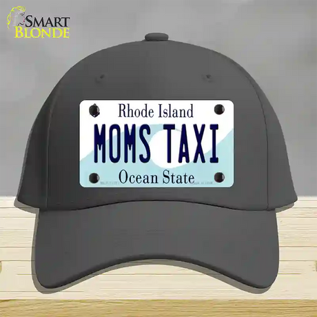 Moms Taxi Rhode Island State Novelty License Plate Hat Cotton / Charcoal