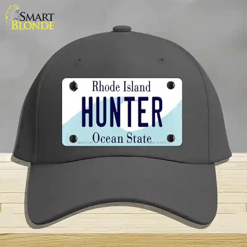 Hunter Rhode Island State Novelty License Plate Hat Cotton / Charcoal