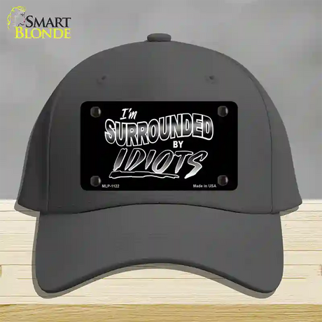 Im Surrounded By Idiots Novelty License Plate Hat Cotton / Charcoal