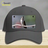 Hummingbird Perched On Branch Novelty License Plate Hat Cotton / Charcoal