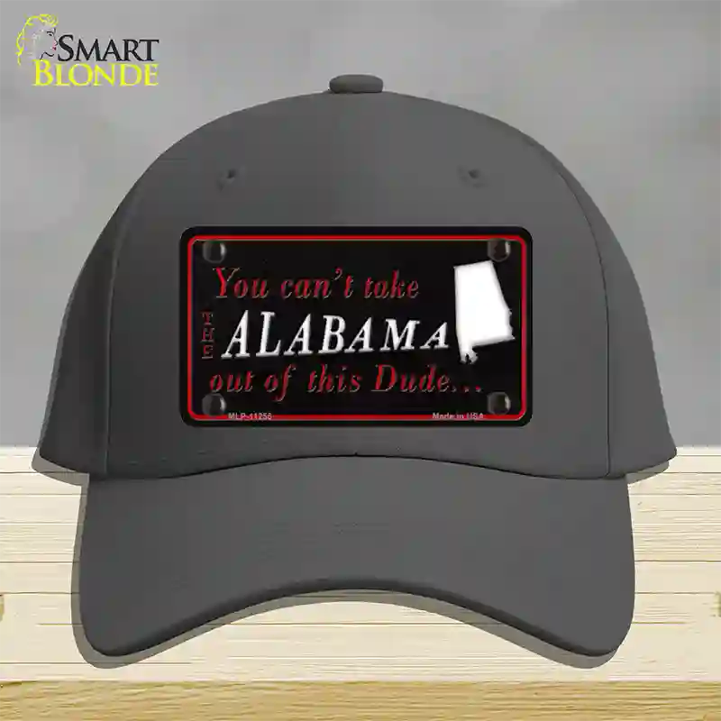 Alabama Dude Novelty License Plate Hat Cotton / Charcoal