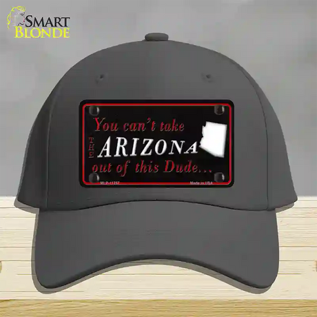 Arizona Dude Novelty License Plate Hat Cotton / Charcoal