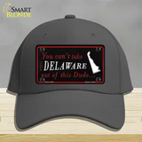 Delaware Dude Novelty License Plate Hat Cotton / Charcoal