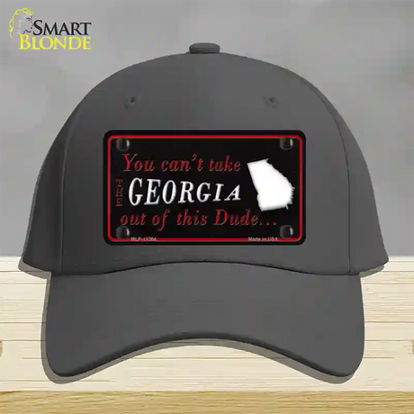 Georgia Dude Novelty License Plate Hat Cotton / Charcoal