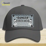 Danger Curves Ahead Novelty License Plate Hat Cotton / Charcoal