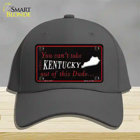 Kentucky Dude Novelty License Plate Hat Cotton / Charcoal