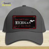 Michigan Dude Novelty License Plate Hat Cotton / Charcoal