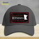 Minnesota Dude Novelty License Plate Hat Cotton / Charcoal