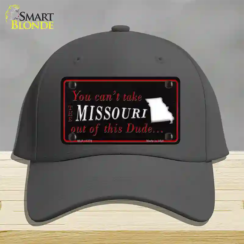 Missouri Dude Novelty License Plate Hat Cotton / Charcoal