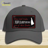 New Hampshire Dude Novelty License Plate Hat Cotton / Charcoal