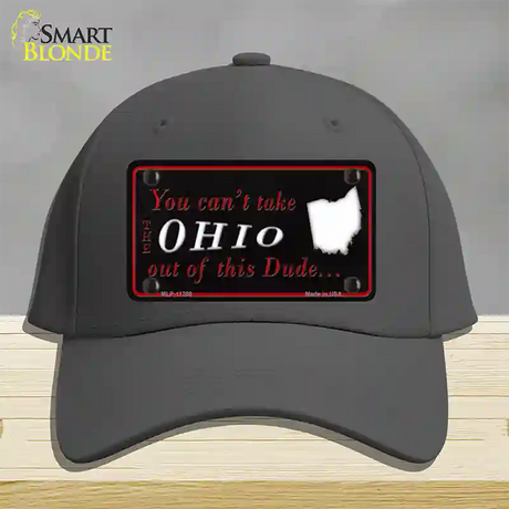 Ohio Dude Novelty License Plate Hat Cotton / Charcoal