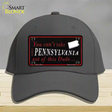 Pennsylvania Dude Novelty License Plate Hat Cotton / Charcoal