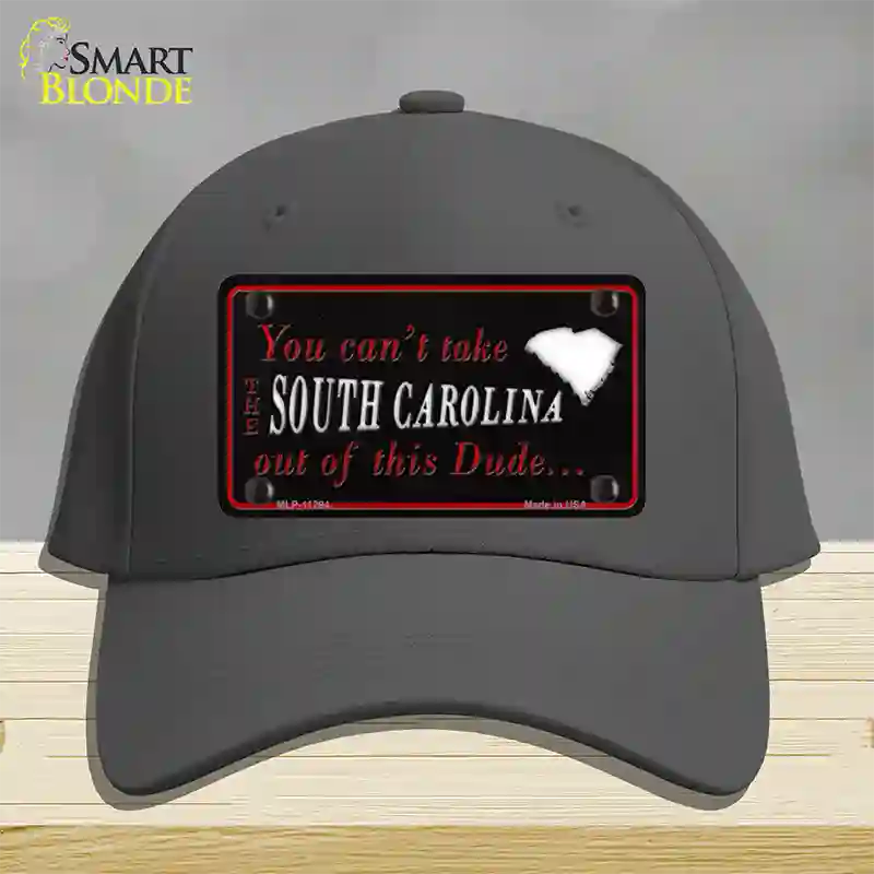 South Carolina Dude Novelty License Plate Hat Cotton / Charcoal