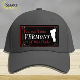 Vermont Dude Novelty License Plate Hat Cotton / Charcoal