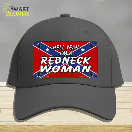 Redneck Woman Novelty License Plate Hat Cotton / Charcoal