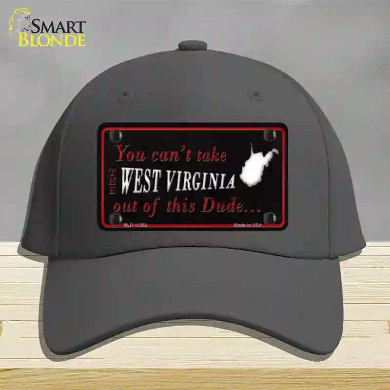 West Virginia Dude Novelty License Plate Hat Cotton / Charcoal