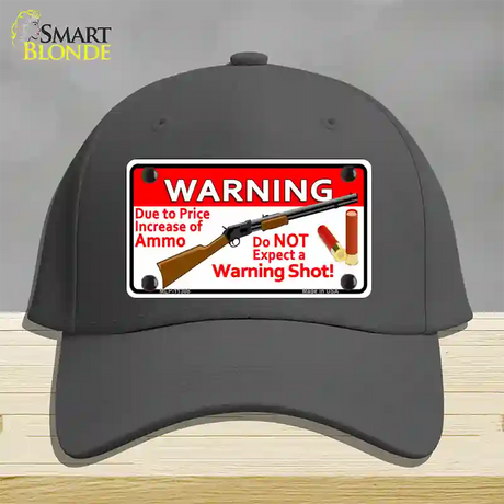 Do Not Expect A Warning Shot Novelty License Plate Hat Cotton / Charcoal