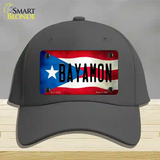 Bayamon Puerto Rico Flag Novelty License Plate Hat Cotton / Charcoal