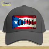 Catano Puerto Rico Flag Novelty License Plate Hat Cotton / Charcoal