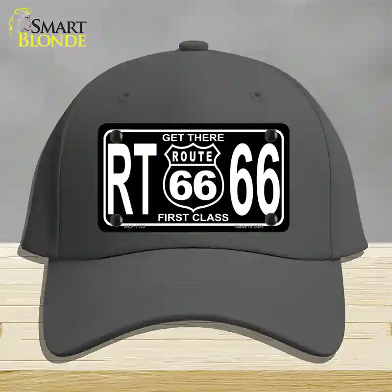 Get There 1st Class Novelty License Plate Hat Cotton / Charcoal