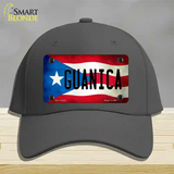 Guanica Puerto Rico Flag Novelty License Plate Hat Cotton / Charcoal