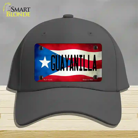 Guayanilla Puerto Rico Flag Novelty License Plate Hat Cotton / Charcoal