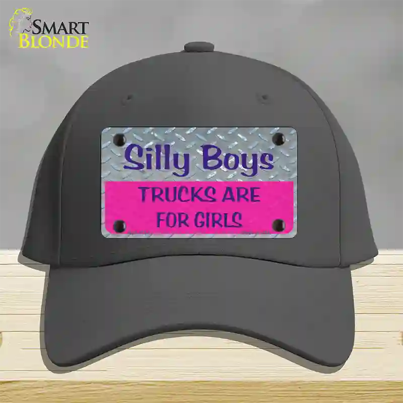 Silly Boys Novelty License Plate Hat Cotton / Charcoal