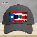 Toa Baja Puerto Rico Flag Novelty License Plate Hat Cotton / Charcoal