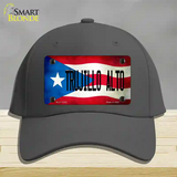 Trujillo Alto Puerto Rico Flag Novelty License Plate Hat Cotton / Charcoal