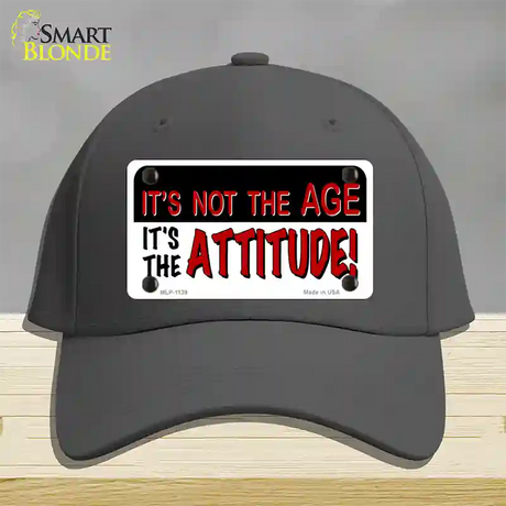 Not Age It Is Attitude Novelty License Plate Hat Cotton / Charcoal