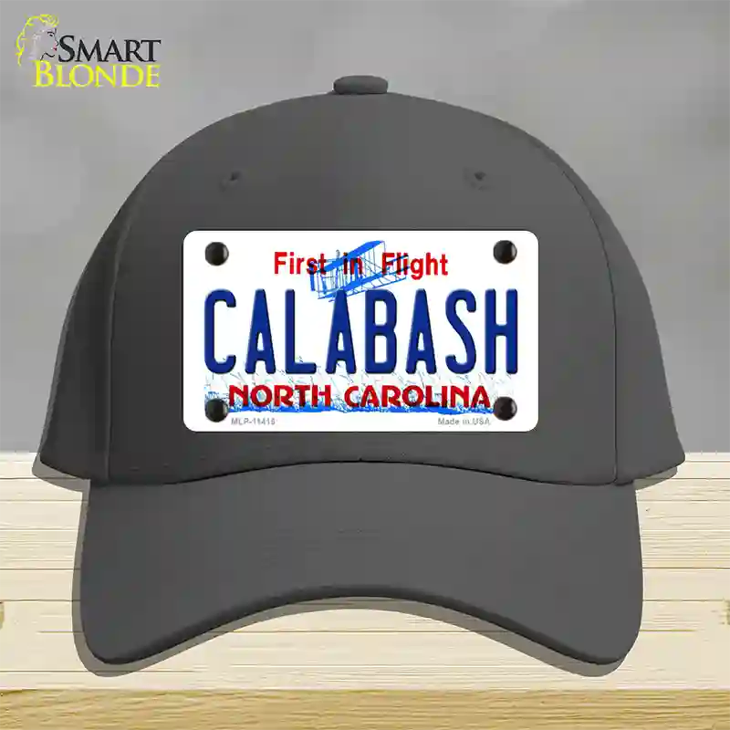 Calabash North Carolina Novelty License Plate Hat Cotton / Charcoal