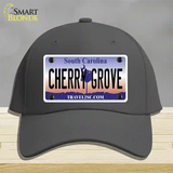 Cherry Grove South Carolina Novelty License Plate Hat Cotton / Charcoal