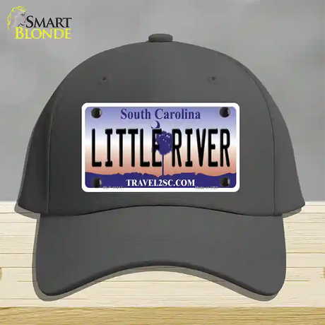 Little River South Carolina Novelty License Plate Hat Cotton / Charcoal