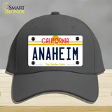 Anaheim California Novelty License Plate Hat Cotton / Charcoal