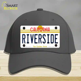 Riverside California Novelty License Plate Hat Cotton / Charcoal