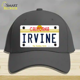 Irvine California Novelty License Plate Hat Cotton / Charcoal