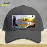 Happiness Way Of Life Yoga Novelty License Plate Hat Cotton / Charcoal