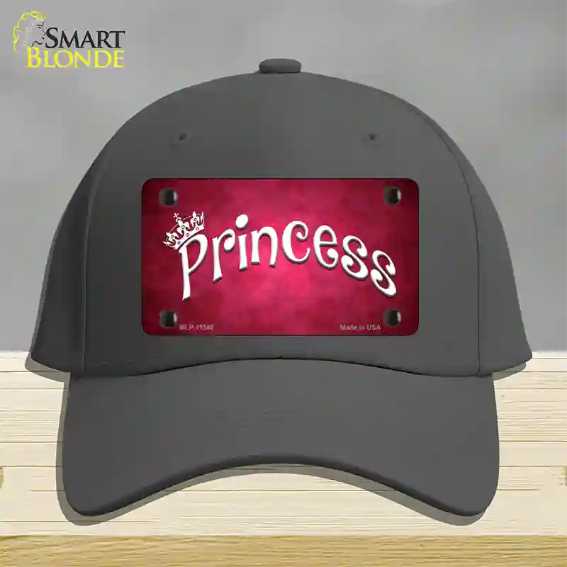 Princess Novelty License Plate Hat Cotton / Charcoal