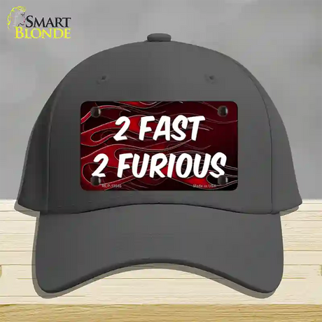 2 Fast 2 Furious Novelty License Plate Hat Cotton / Charcoal