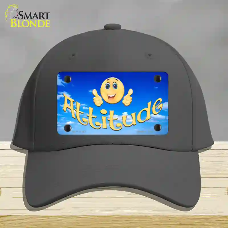 Attitude Novelty License Plate Hat Cotton / Charcoal