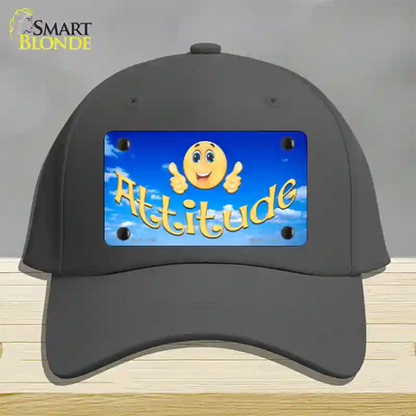 Attitude Novelty License Plate Hat Cotton / Charcoal