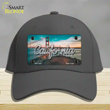 California Golden Gate Bridge State Novelty License Plate Hat Cotton / Charcoal