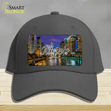 Illinois River City Lights State Novelty License Plate Hat Cotton / Charcoal