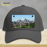 Kansas Downtown Skyline State Novelty License Plate Hat Cotton / Charcoal