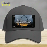 Missouri Gateway Arch State Novelty License Plate Hat Cotton / Charcoal