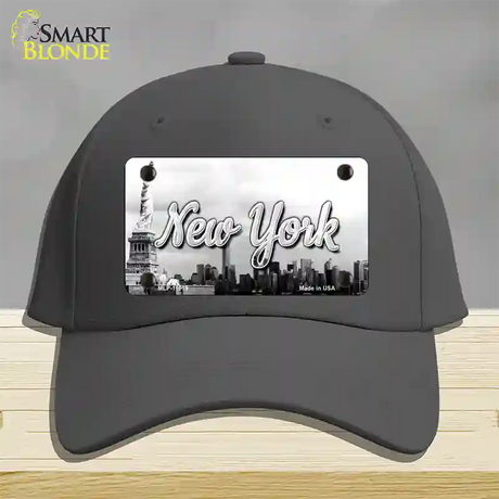 New York Statue of Liberty State Novelty License Plate Hat Cotton / Charcoal