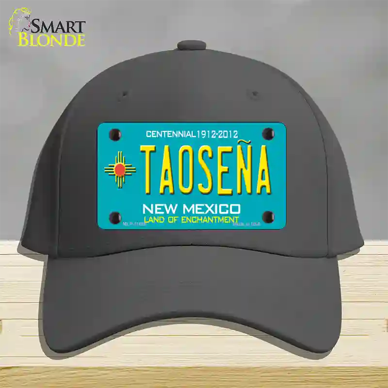 Taosena Teal New Mexico Novelty License Plate Hat Cotton / Charcoal