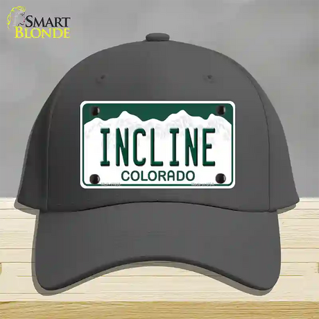 Incline Colorado Novelty License Plate Hat Cotton / Charcoal